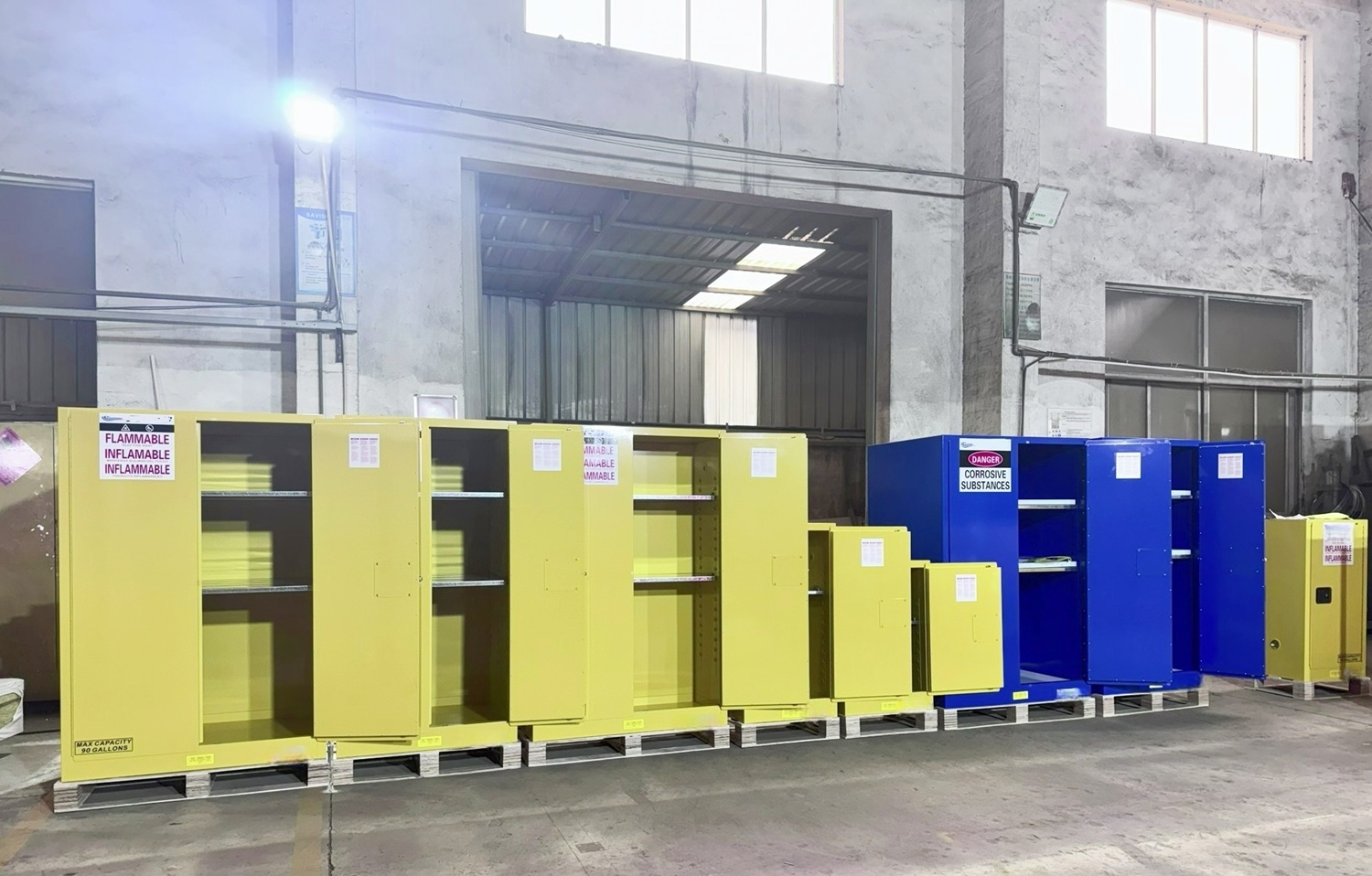 Najnowsze blogi firmy Bulk Production of Industrial Chemical Storage Cabinets Completed with Container Shipment Ready