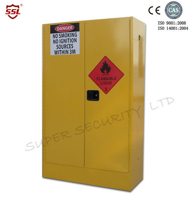 kupować Yellow Paint Chemical Flammable Storage Cabinet With Dual Vents For Dangerous Goods 250L produkcja online