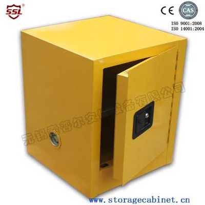 kupować 4-gallon Flammable Chemical Storage Cabinets Yellow Powder Coated For Bench Top produkcja online