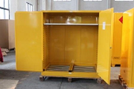 kupować 1.0mm galvanized Steel Horizontal Inflammable Flammable Storage Cabinet 2 Manual Close Doors Chemical Liquid produkcja online