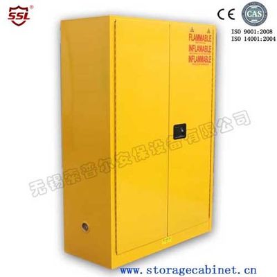 kupować Yellow Drum Flammable Storage Cabinet With Galvanized Steel Shelving produkcja online