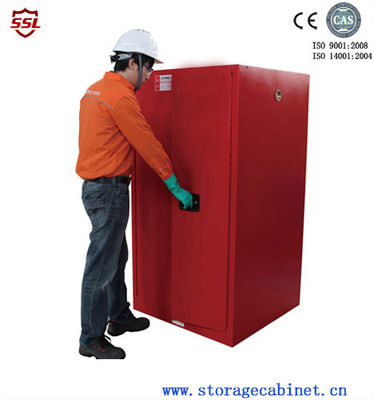 kupować Red Paint Ink Chemical Storage Cabinet For Flammable Liquids 60 Gallon produkcja online